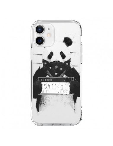 Coque iPhone 12 et 12 Pro Bad Panda Transparente - Balazs Solti