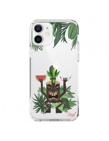 Cover iPhone 12 e 12 Pro Tiki Thailandia Giungla Legno Trasparente - Chapo