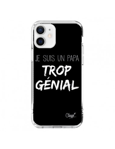 Cover iPhone 12 e 12 Pro Sono un Papà Geniale Nero - Chapo