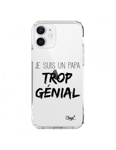 Cover iPhone 12 e 12 Pro Sono un Papà Geniale Trasparente - Chapo