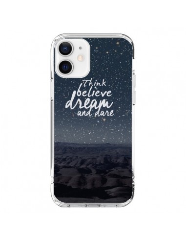 Cover iPhone 12 e 12 Pro Think believe dream and dare Sogni - Eleaxart