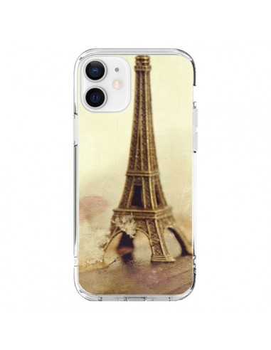 Coque iPhone 12 et 12 Pro Tour Eiffel Vintage - Irene Sneddon