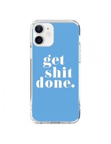 Coque iPhone 12 et 12 Pro Get Shit Done Bleu - Shop Gasoline