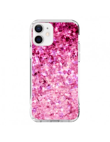 Coque iPhone 12 et 12 Pro Romance Me Paillettes Roses - Ebi Emporium