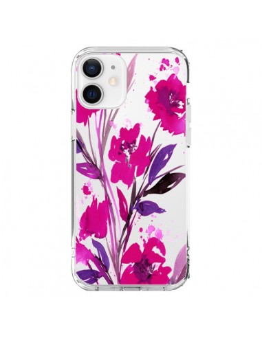 iPhone 12 and 12 Pro Case Rose Flowers Clear - Ebi Emporium