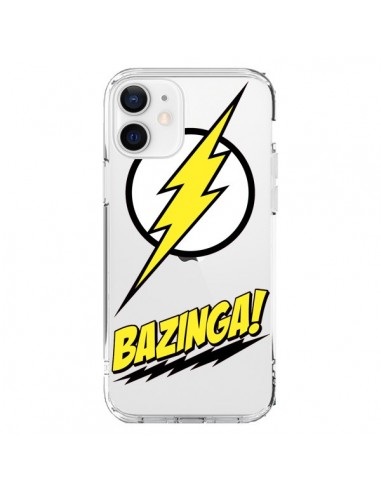 Coque iPhone 12 et 12 Pro Bazinga Sheldon The Big Bang Thoery Transparente - Jonathan Perez