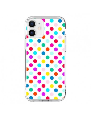 Cover iPhone 12 e 12 Pro Pois Multicolore - Laetitia