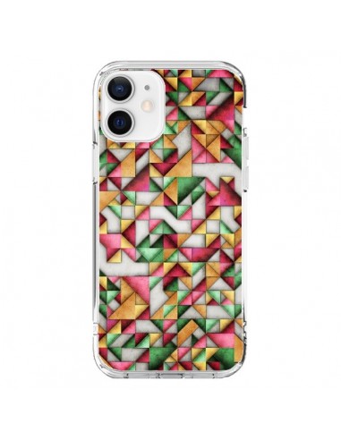 Coque iPhone 12 et 12 Pro Azteque Triangle Geometric World - Maximilian San