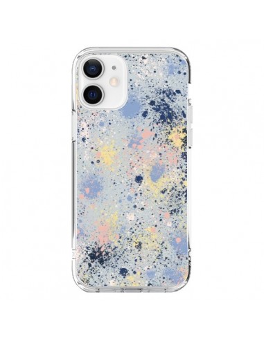 Cover iPhone 12 e 12 Pro Gradient Watercolor Lines Blu - Ninola Design