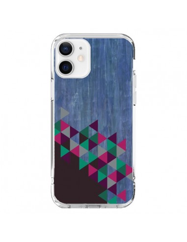 Cover iPhone 12 e 12 Pro Wood Legno Azteco Triangoli Archiwoo - Pura Vida