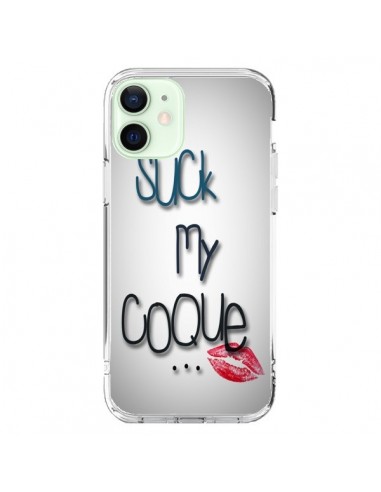 Cover iPhone 12 Mini Suck my Coque Labbra - Bertrand Carriere