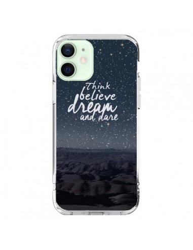 Cover iPhone 12 Mini Think believe dream and dare Sogni - Eleaxart