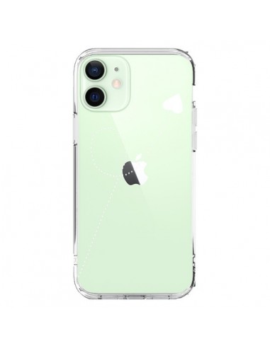 iPhone 12 Mini Case Travel to your Heart White Clear - Project M