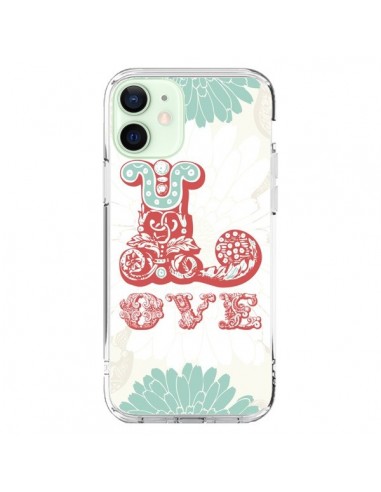 Coque iPhone 12 Mini Love Fleurs Flourish - Javier Martinez