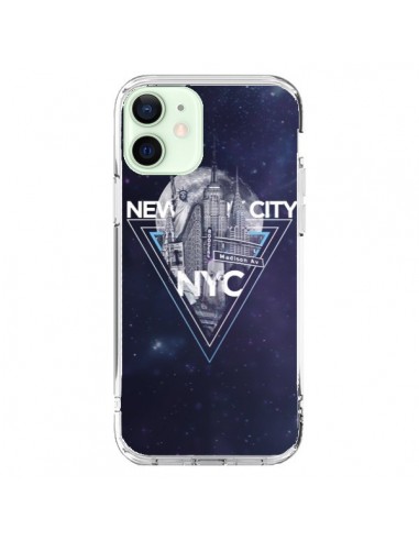 iPhone 12 Mini Case New York City Triangle Blue - Javier Martinez