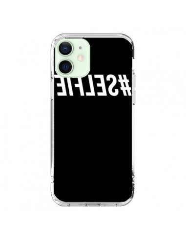 Cover iPhone 12 Mini Hashtag Selfie Bianco Rovesciato - Jonathan Perez