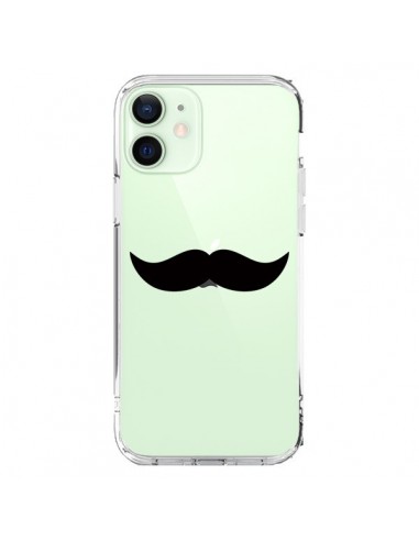 Cover iPhone 12 Mini Baffi Movember Trasparente - Laetitia