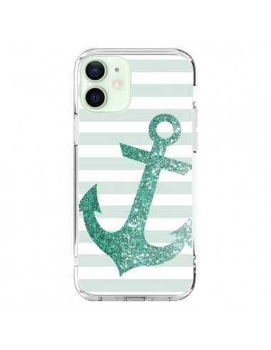 Cover iPhone 12 Mini Ancora Marina Verde - Monica Martinez