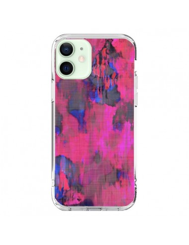 Coque iPhone 12 Mini Fleurs Rose Lysergic Pink - Maximilian San