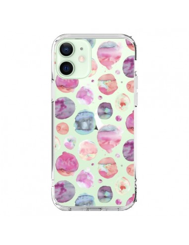 Cover iPhone 12 Mini Big Watery Dots Rosa - Ninola Design