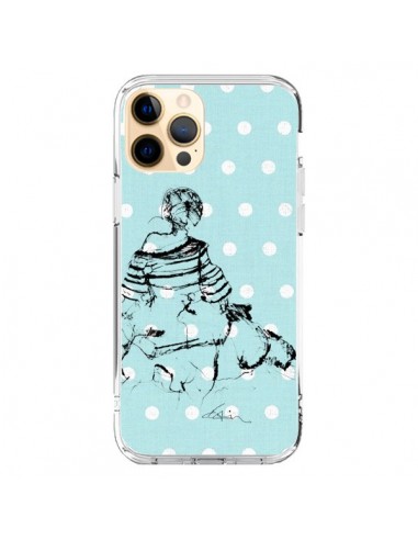 Cover iPhone 12 Pro Max Bozza Donna a Pois Fashion Modaa - Cécile