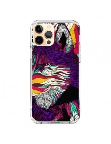 Cover iPhone 12 Pro Max Husky Cane-Lupo Colorato  - Danny Ivan