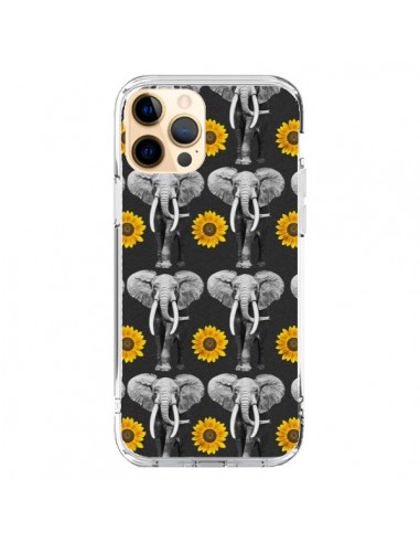 Cover iPhone 12 Pro Max Elefante Girasoli - Eleaxart