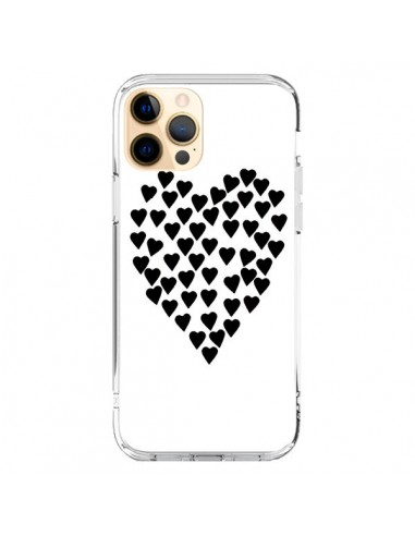 Cover iPhone 12 Pro Max Cuore nei cuori Nero - Project M