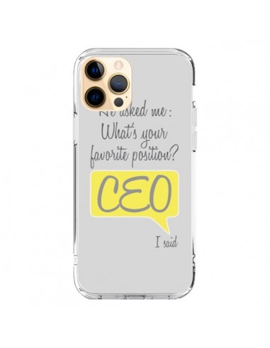 Cover iPhone 12 Pro Max What's your favorite position CEO I said, Giallo - Shop Gasoline