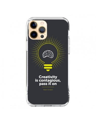 Cover iPhone 12 Pro Max Creativity is contagious, Einstein - Shop Gasoline