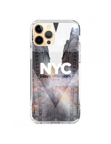 Cover iPhone 12 Pro Max I Love New York City Arancione - Javier Martinez