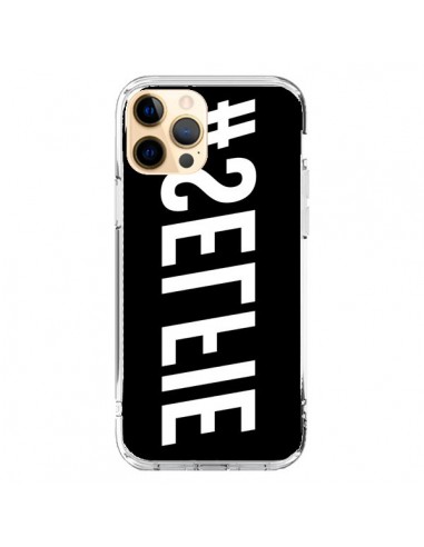 Cover iPhone 12 Pro Max Hashtag Selfie Bianco Rovesciato Orizzontale - Jonathan Perez