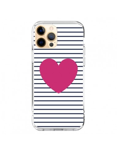 Cover iPhone 12 Pro Max Cuore Traits Marino - Jonathan Perez