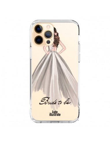 Cover iPhone 12 Pro Max Bride To Be Sposa Trasparente - kateillustrate