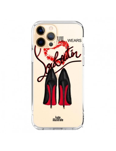 Cover iPhone 12 Pro Max The Devil Wears Shoes Diavolo Scarpe Trasparente - kateillustrate