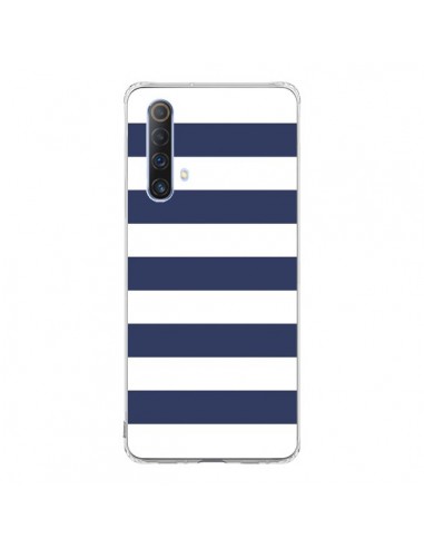 Coque Realme X50 5G Bandes Marinières Bleu Blanc Gaultier - Mary Nesrala