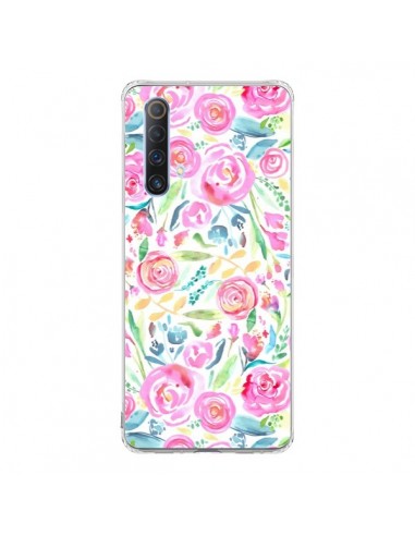 Coque Realme X50 5G Speckled Watercolor Pink - Ninola Design