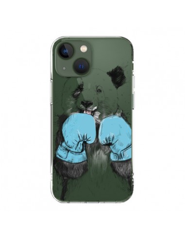 Cover iPhone 13 Panda Vincitore Trasparente - Balazs Solti