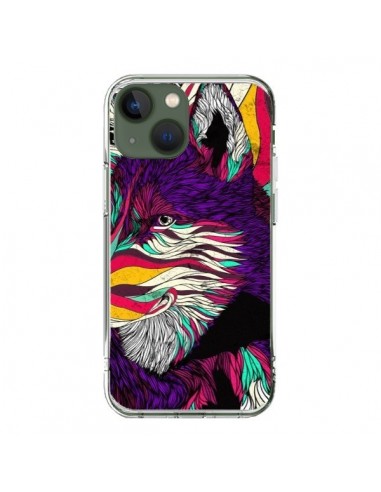 Cover iPhone 13 Husky Cane-Lupo Colorato  - Danny Ivan