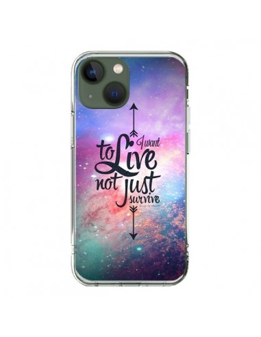 Cover iPhone 13 I want to live Voglio Vivere - Eleaxart