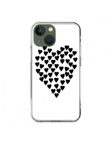 Cover iPhone 13 Cuore nei cuori Nero - Project M