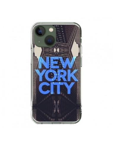 Coque iPhone 13 New York City Bleu - Javier Martinez