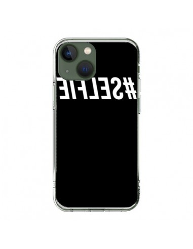 Cover iPhone 13 Hashtag Selfie Bianco Rovesciato - Jonathan Perez