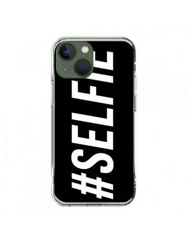 Cover iPhone 13 Hashtag Selfie Nero Orizzontale - Jonathan Perez