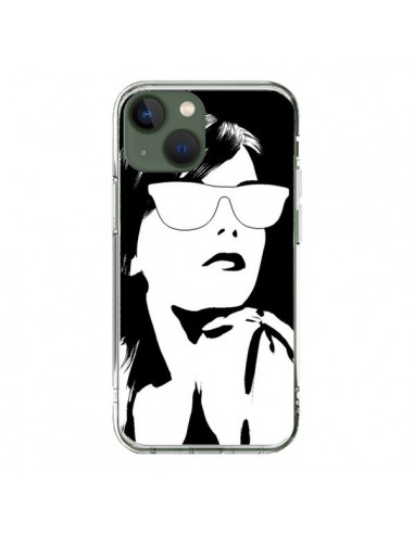 Coque iPhone 13 Fille Lunettes Blanches - Jonathan Perez