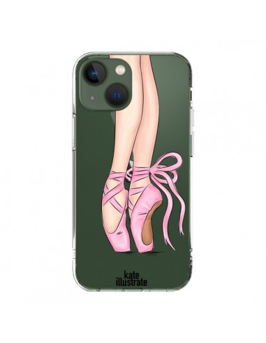 Cover iPhone 13 Ballerina Danza Trasparente - kateillustrate