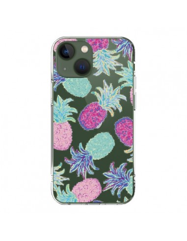 Cover iPhone 13 Ananas Frutta Estate Trasparente - Lisa Argyropoulos