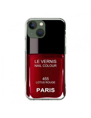 Cover iPhone 13 Smalto Paris Lotus Rosso - Laetitia