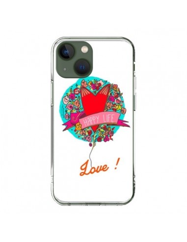 Cover iPhone 13 Amore Happy Life - Leellouebrigitte