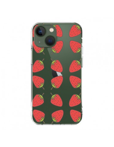 iPhone 13 Case Strawberry Fruit Clear - Petit Griffin